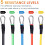 Himaly Resistance Bands Set, 5pcs Exercise Bands with Handles, 100 2