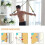 Himaly Resistance Bands Set, 5pcs Exercise Bands with Handles, 100 4