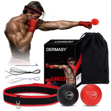 Dermasy Upgraded Boxing Training Ball with Headband Perfect for Reaction, Punching Speed, Fight Skill, Fitness, Boxing Equipment for Man Women and Ki