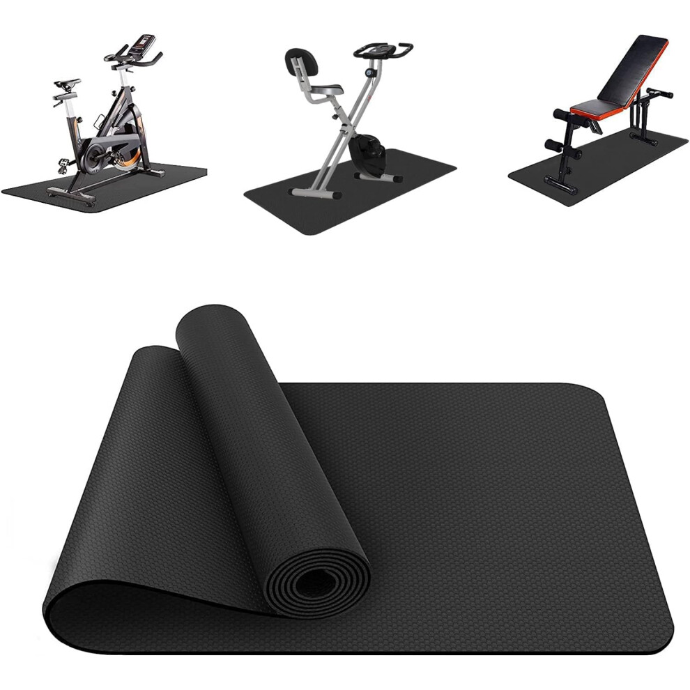 Photos - Gymnastic Mat Treadmill Mat Exercise Equipment Heavy Protective Floor Under Bike X
