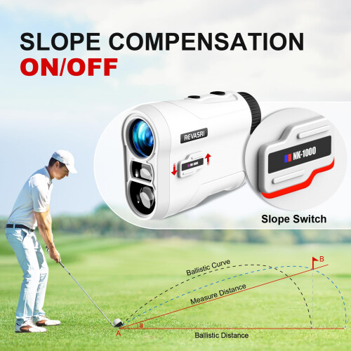 REVASRI Golf Rangefinder with Slope and Pin Lock Vibration, External S 2