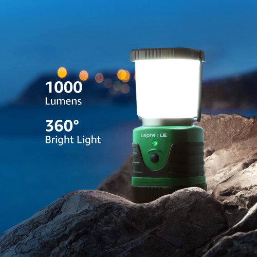 LE Camping Lights Rechargeable, 1000 Lumen Camping Lantern, Dimmable 4 1
