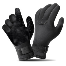 SUPERFA 5mm Neoprene Gloves Swimming, Wetsuit Gloves with Adjustable S