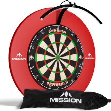Mission Darts TOR100 Torus 100 | Dart Board LED Folding Portable Dartb