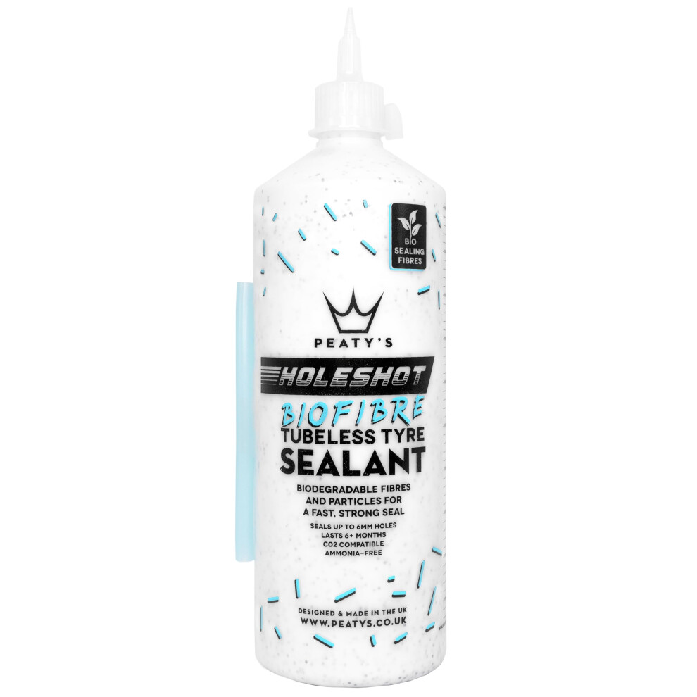 Peaty's Holeshot Biofibre Tubeless Tyre Sealant - Fast Acting Puncture 4288635266749
