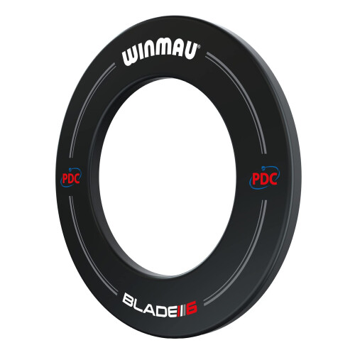 winmau WINMAU PDC Printed Dart Board Surround Ring - Black - Durable Backboar 2