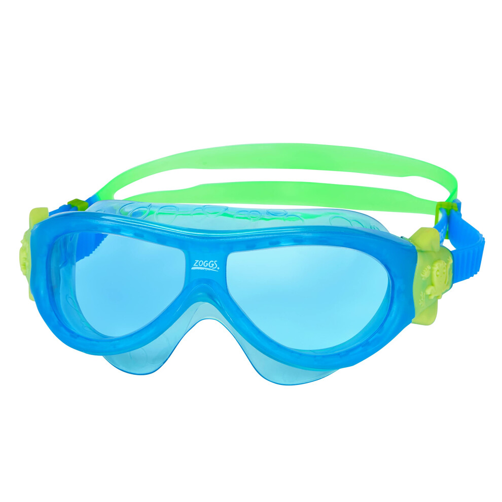 Zoggs Kids' Phantom Mask With Uv Protection And Anti-Fog Swimming Goggles, Blue