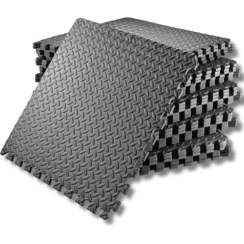SAKUSEI Tools 60x60x1cm Soft Interlocking Gym Flooring  Heavy Duty EVA Foam