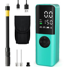 Electric Bike Pump, 150Psi Portable Bicycle Tire Pump with Digital Pre