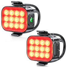 ISEYOU LED Rear Bike Tail Light 2 Packs IP65 Waterproof Drop Resistant USB