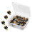 LICQIC 20 Pcs Pool Cue Tips Screw On, 9 mm Pool Queue Tips with Plasti 1