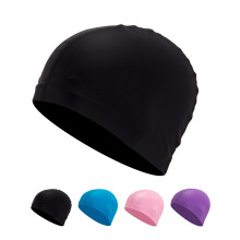Fabric Swimming Cap Kids (4-10 Years) – Comfortable, Durable & High Elastic (Black)