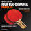 PRO-SPIN Ping Pong Paddles Bundle with Table Tennis Rubber Cleaner â“ H 2