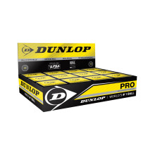 Dunlop Squash Balls Pro Double Yellow 12 Balls Official Tournament Squash B