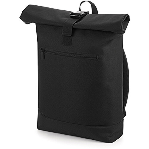 BagBase (One Size, Black) Bagbase Roll-Top Backpack / Rucksack / Bag (12 Litres)