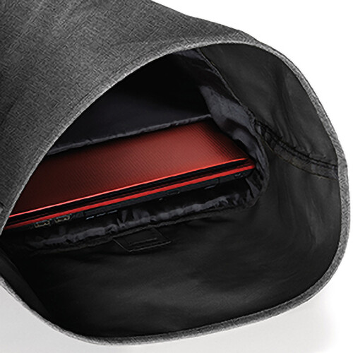 BagBase (One Size, Grey Marl/Black) Bagbase Roll-Top Backpack / Rucksack / Bag (12 Litres) 1