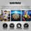 winmau WINMAU Diamond Plus Dartboard Set – Professional Bristle Dart Board with Black D 8