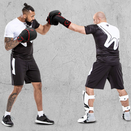 RDX Boxing Pads Curved Focus Mitts, Maya Hide Leather KARA Hook and 1