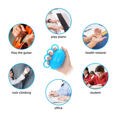 Hand Exercise Ball Finger Therapy Ball - Grip Strengthening Improve Flexibility 2