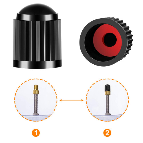 HZJD Presta Valve Adaptor, Convert Presta to Schrader Adapter for 2