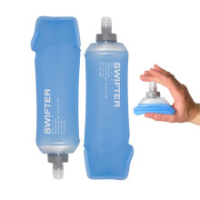 SWIFTER 2x Soft Flask 500ml  Collapsible Running Water Bottle  Handheld or