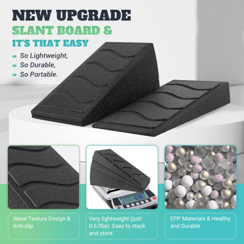 Slant Board, 5 Adjustable Angles Squat Wedge Block for calf 1