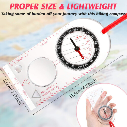 Skylety Navigation Compass Orienteering Compass Hiking with Adjustable 1