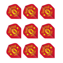 FOCO Officially Licensed Manchester United Football Club Dart Flights Extra Thick 75 Micron - 3 Sets per pack (9 darts Flights in total) - Profession