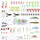 Vicloon 120 PCS Fishing Lures Mixed Including Spinners,VIB,Treble 4