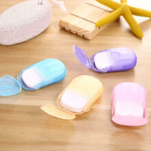Barato 5 Boxes Portable Travel Soap Sheets, Disposable Hand Washing Paper Soap f