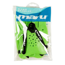 Maru Hand Paddles for Swimming Training (Lime) – One-Size Swimming Paddles for Strength, Technique & Power – Adjustable Straps & Dual Hold Positio