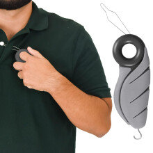 Crochet de Bouton Vive avec Trou pour Doigt - Aide à l'Habillement - Outil de Boutonnage pour Arthrite, Mobilité Limitée