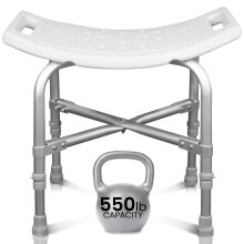 Vive Heavy Duty Douchestoel - Bariatrische Badstoel voor Badkuip- voor Ouderen, Senioren, Gehandicapten & Volwassenen- Antislip, Hoogte