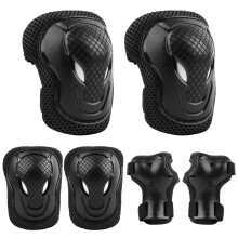 ValueTalks Kids/Youth Knee and Elbow Pads Set,Knee Pads for Kids Adjustable Protective Gear Set for Roller Skates Skateboard Scooter Inline Skating Cy
