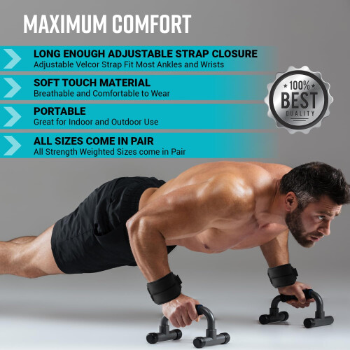 Ankle Weights adjustable Starp Set for Men Wrist Weights for Women 2