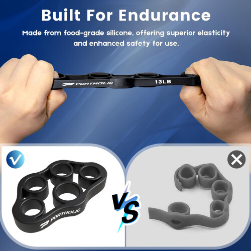 4 Pack Hand Exerciser Grip Strengthener, Finger Stretcher Hand Grip 1
