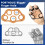 4 Pack Hand Exerciser Grip Strengthener, Finger Stretcher Hand Grip 3