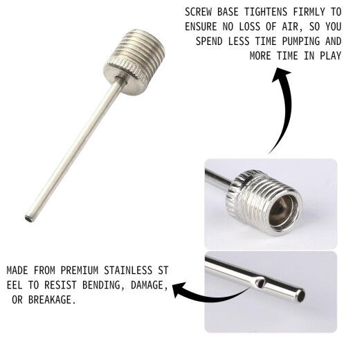 3 Pack Ball Pump Inflation Needles - Durable Stainless Steel Needles 1