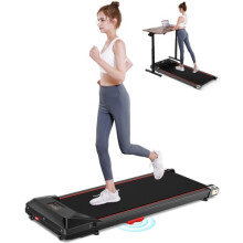 Lysole 4 in 1 Walking Vibration Pad Under Desk Treadmill 4 Vibration Modes Portable Vibration Walking Pad for Homes and OfficesBlue