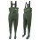 Michigan Nylon Chest Waders Including Belt - OLIVE SIZE 10 2
