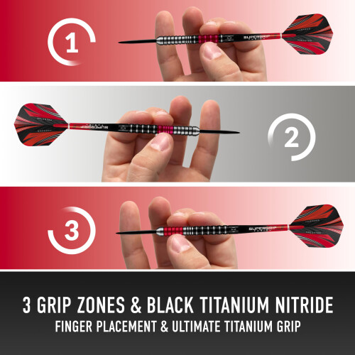 Harrows Predator 90 Tungsten Steel Tip Darts Set 22g 23g 24g 25g  Includes 2