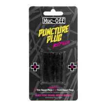 Muc-Off Puncture Plugs Refill Pack - 15 Tubeless Repair Plugs for Road, Mountain Bike, and Gravel Tyres - Compatible with all Puncture Plug Tools - T