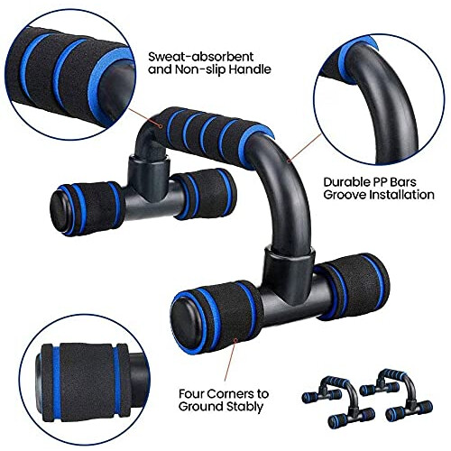 AERLANG 7-IN-1 Ab Roller Wheel Set With, 2 Push-up Bars, Resistance 2