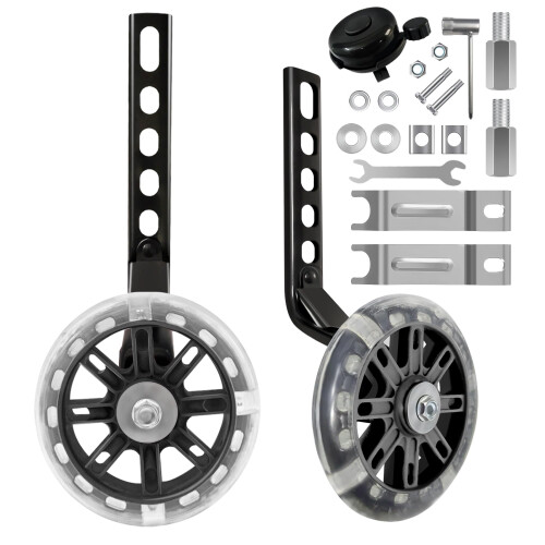 TenFans Bike Training Wheels Adjustable Stabilizer Compatible with 12 14 16
