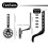 TenFans Bike Training Wheels Adjustable Stabilizer Compatible with 12 14 16 2