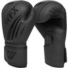 WFX Leather Boxing Gloves Professional MMA Sparring Kickboxing Punch