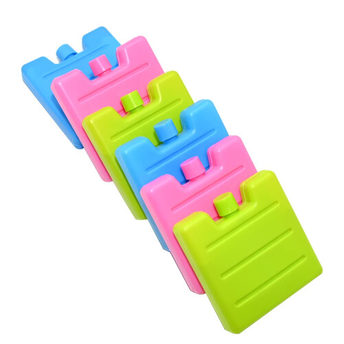 Ram 6 Pack 7CM Freezer Blocks Ice Brick Pack Block Blocks Freezer Cooler Bag Bo 1