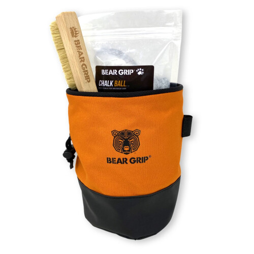 BEAR GRIP Premium Chalk Bag Bundle Pack for Rock Climbing with Waist 1