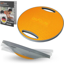 DH FitLife Balance Board, Wobble Board with Handles, Extra Large Ø 42cm, Max. 200 KG, Balance Trainer for Core, Balance & Strength Training, Fitness