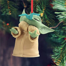 (Green) Santa Yoda Baby Claus Christmas Tree Decor Hanging Ornament Pendant Xmas Party